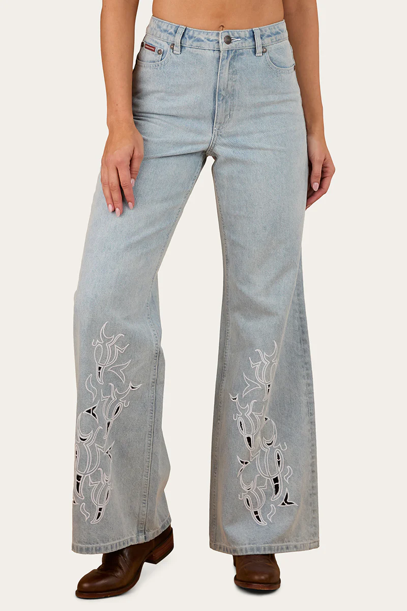 April Womens High Rise Wide Leg Jean - Image 3