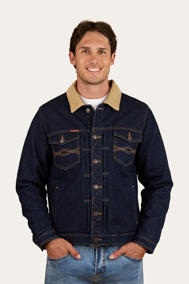Devonport Mens Denim Trucker Jacket - Image 3
