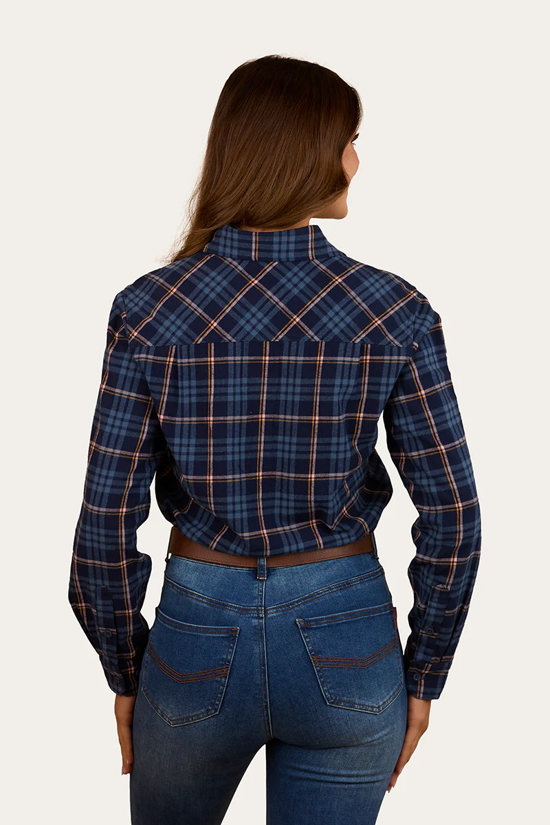 Fingal Womens Half Button Flannel - Image 6