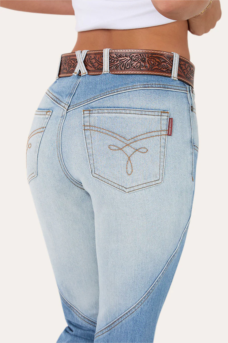 Francesca High Rise Bootleg Western Jean - Image 7