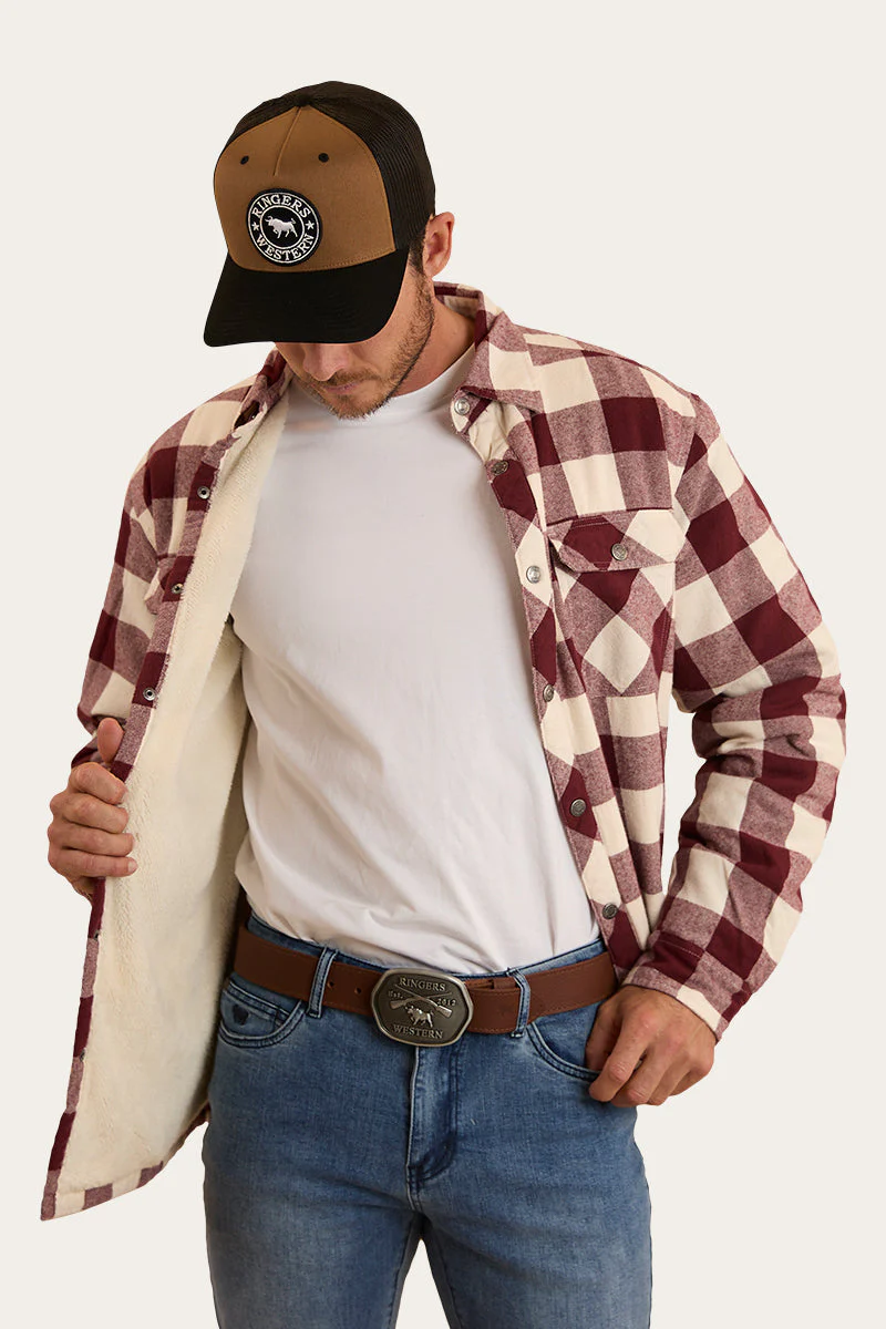 Sawyer Mens Sherpa Flannel - Image 3