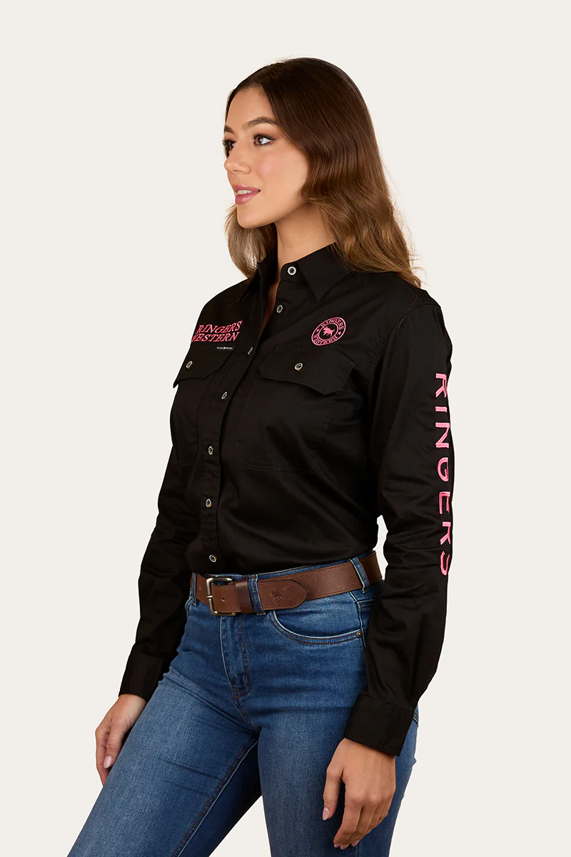 Signature Jillaroo Womens Printed Full Button Work Shirt - Image 3